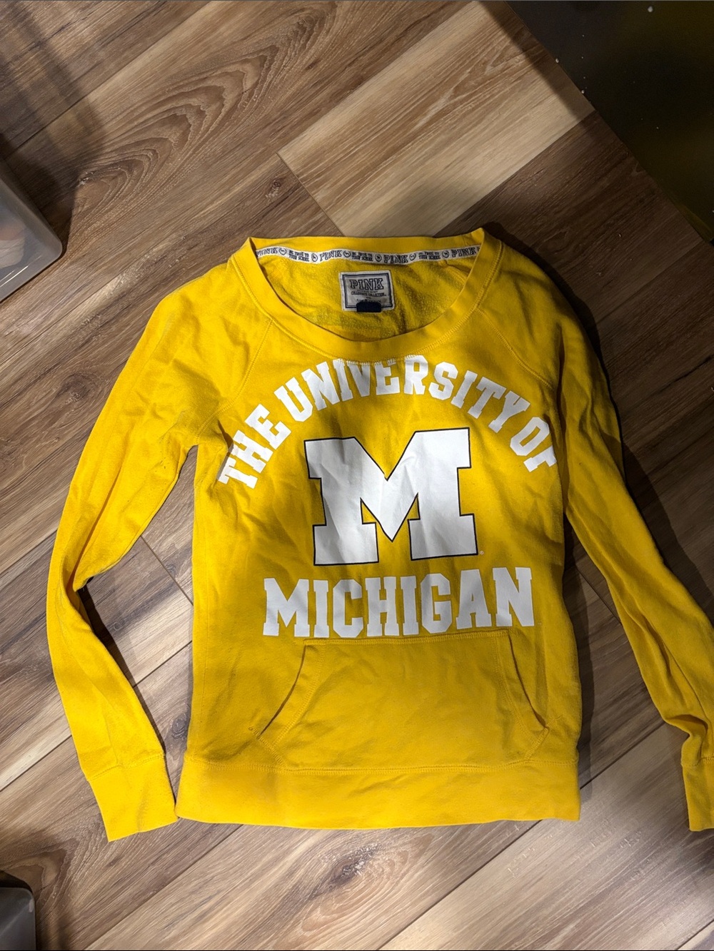PINK Michigan crewneck